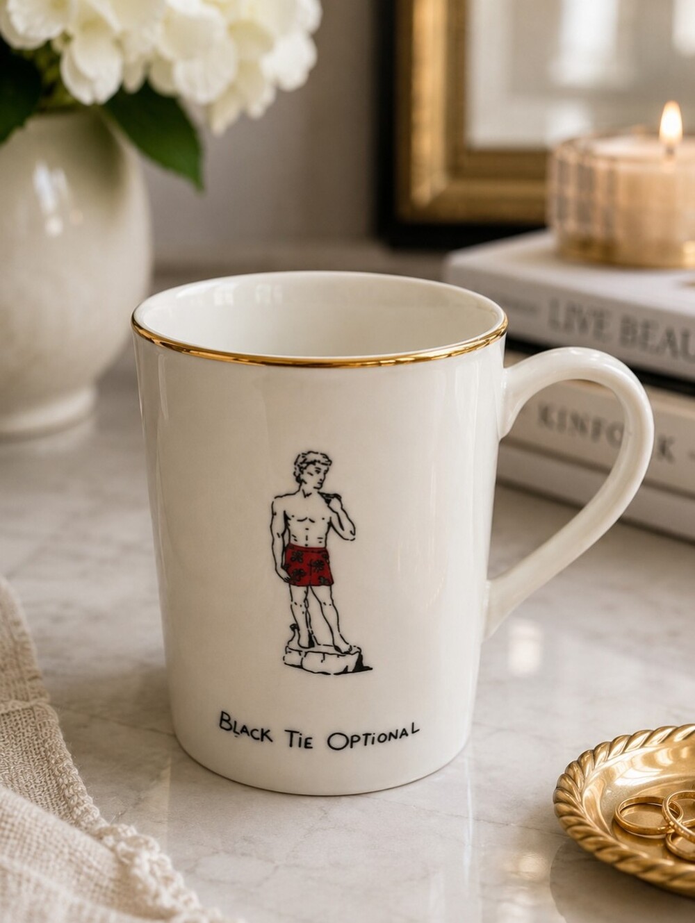 Merry-Masterpieces David Holiday Around the World First Edition Porcelain Mug